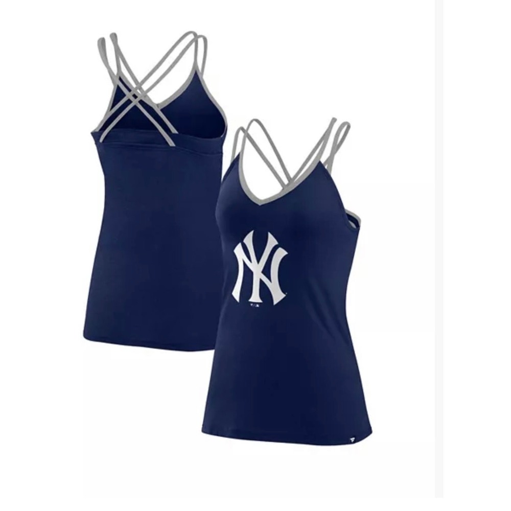 New York Yankees Fanatics Women 3XL Navy Blue Barrel It Up Strappy Tank Top NEW